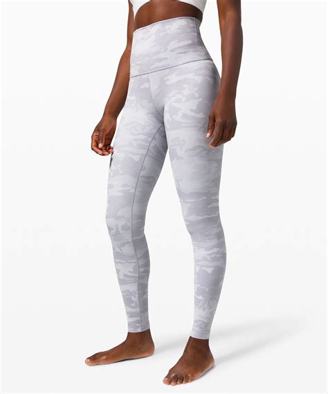 lululemon white pants|white camo lululemon leggings.